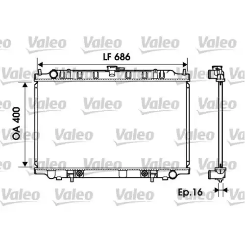 VALEO Motor Su Radyatörü 734150