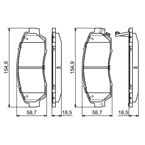 BOSCH Ön Fren Balatası Tk 0986494685