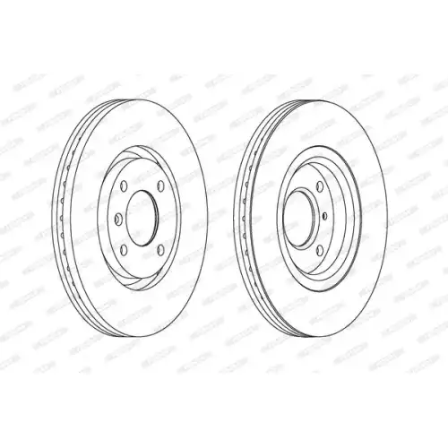 FERODO Ön Fren Diski Havalı 283Mm DDF1152