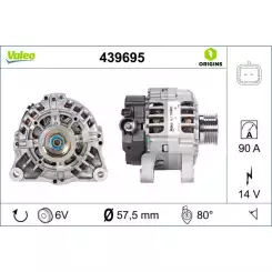 VALEO Alternatör 12 V 90A 439695