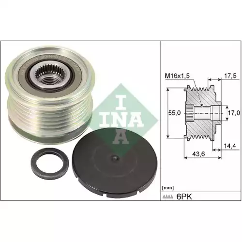 INA Alternatör Rulmanlı Kasnak 535010510