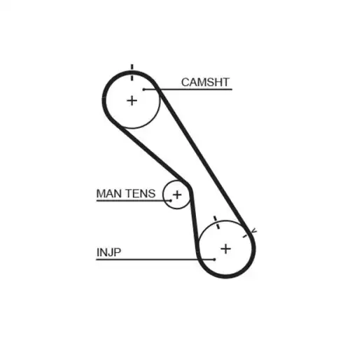 GATES Eksantrik Triger Kayışı 105 Diş 5474XS