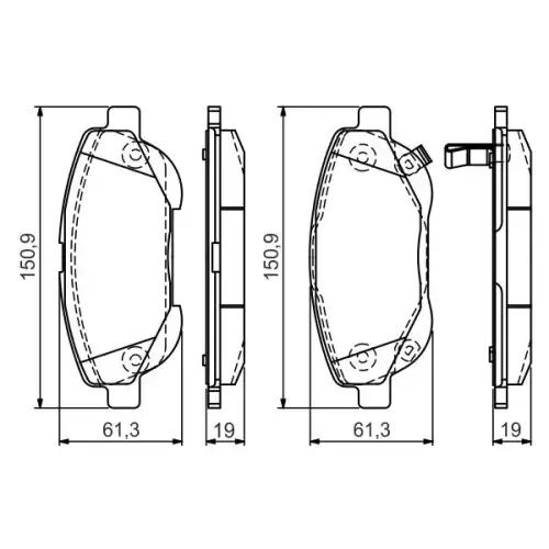 BOSCH Ön Fren Balatası Tk 0986TB3151