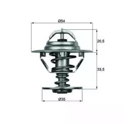 MAHLE Termostat TX883D