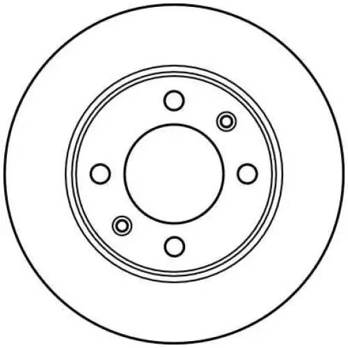 TRW Arka Fren Diski Düz DF2581