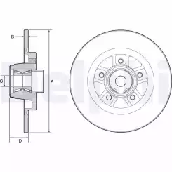 DELPHI Fren Diski Rulmanlı Arka 275 4Mm (Adet) BG9113RS