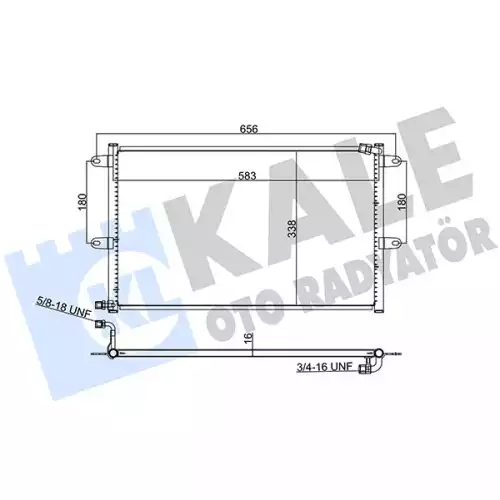 KALE Klima Radyatörü Kondanser 384600