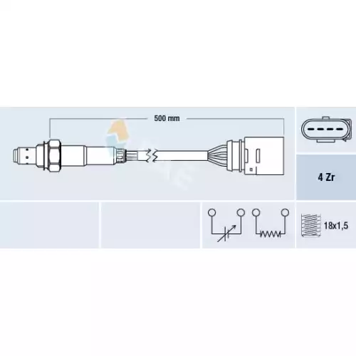 FAE Lambda Oksijen Sensörü Ön FAE 77138