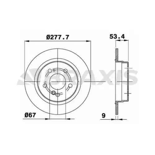 BRAXIS Arka Fren Diski AE0065