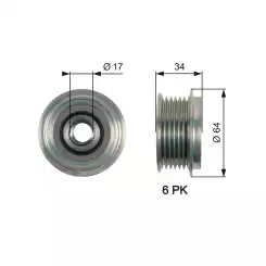 GATES Alternatör Kasnağı OAP7167