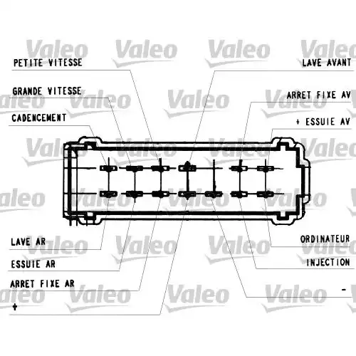 VALEO Silecek Kumanda Kolu Renault Megane I 251442