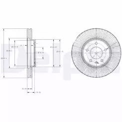 DELPHI Ön Fren Diski Takım Kaplamalı BG4092C