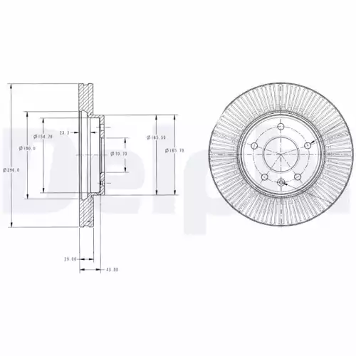 DELPHI Ön Fren Diski Takım Kaplamalı BG4092C