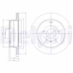 DELPHI Arka Fren Diski BG4069