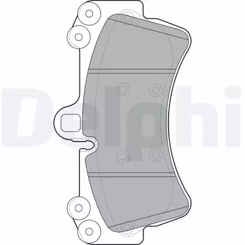 DELPHI Ön Fren Balatası Tk LP1997