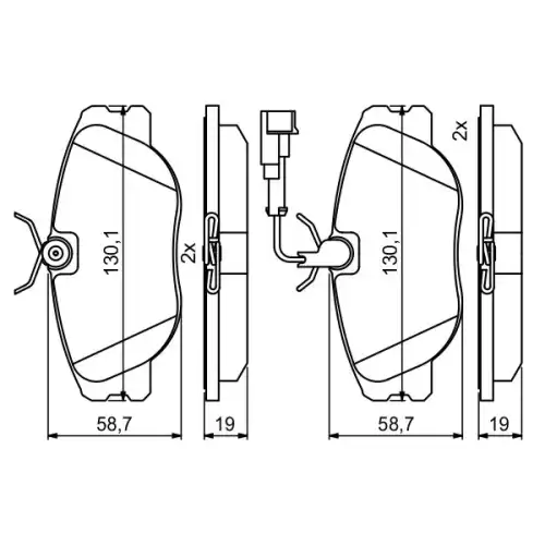 BOSCH Ön Fren Balatası Tk 0986494851