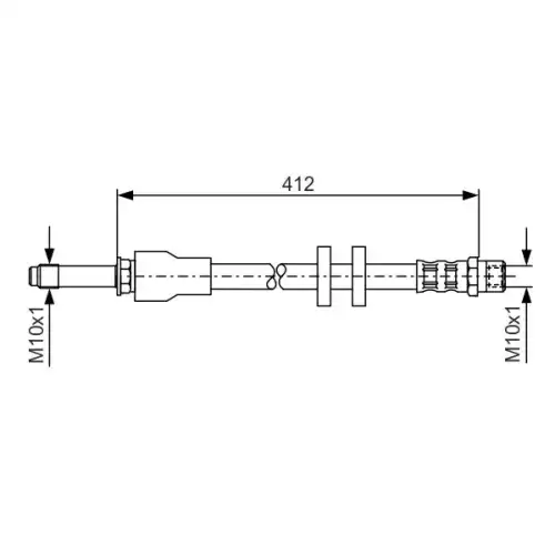 BOSCH Fren Hortumu Ön 1987481021