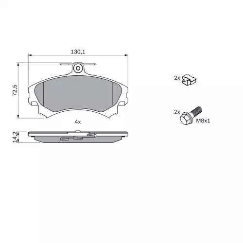 BOSCH Ön Fren Balatası Tk 0986424371