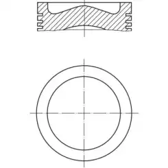 MAHLE Piston+Segman 039PI00125000