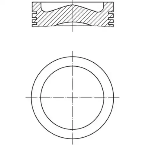 MAHLE Piston+Segman 039PI00125000