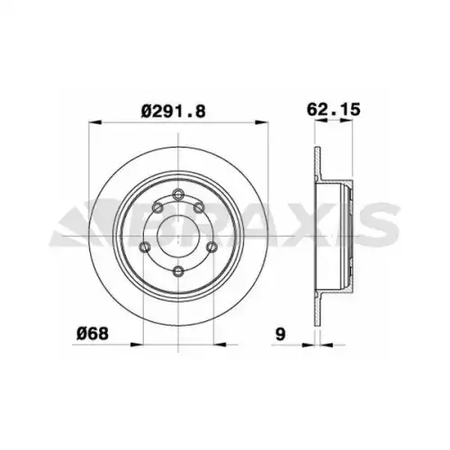 BRAXIS Arka Fren Diski AE0131