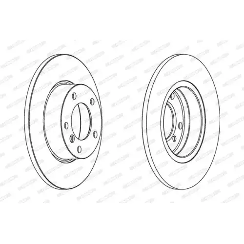 FERODO Ön Fren Diski Düz 286Mm DDF248