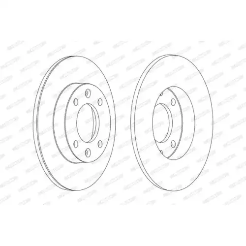 FERODO Arka Fren Diski DDF1178