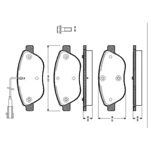 BOSCH Ön Fren Balatası Tk 0986TB2415