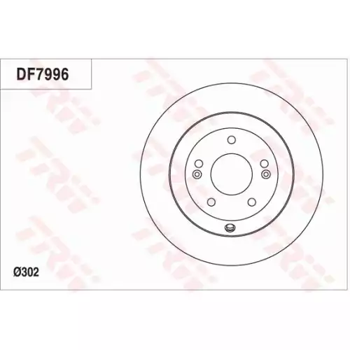 TRW Arka Fren Diski Düz DF7996