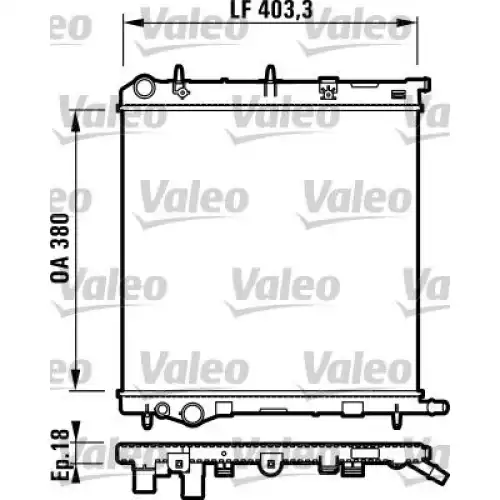 VALEO Motor Su Radyatörü Klimasız Manuel 732831