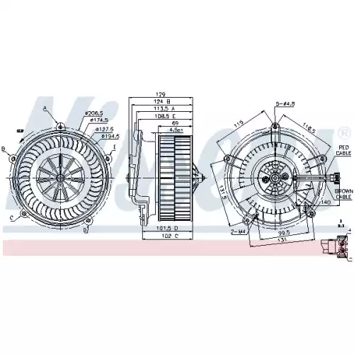 NISSENS Kalorifer Motoru 87119