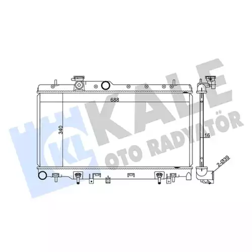 KALE Motor Su Radyatörü 371500