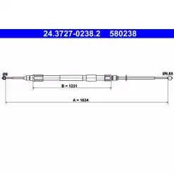 ATE El Fren Teli Sağ 24.3727-0238.2