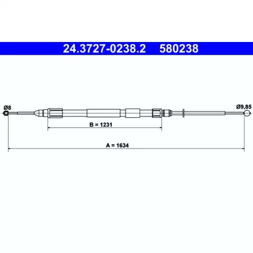 ATE El Fren Teli Sağ 24.3727-0238.2