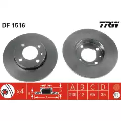 TRW Ön Fren Diski 239.4.mm DF1516