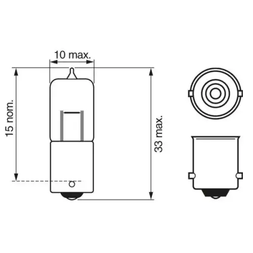 BOSCH Ampül 12V H5W Ba9S Pure Light 1987302231