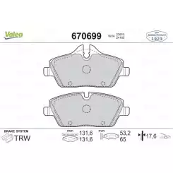 VALEO Ön Fren Balatası 670699