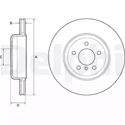 DELPHI Fren Diski Arka Adet BG9130C