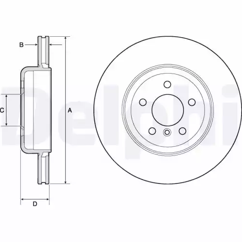 DELPHI Fren Diski Arka Adet BG9130C