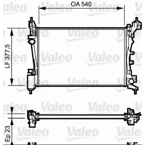 VALEO Motor Su Radyatörü 735042