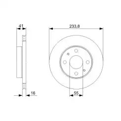 BOSCH Ön Fren Diski Adet 0986479352