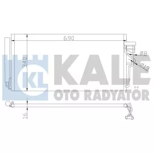 KALE Klima Radyatörü Kondanser 387300