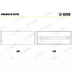 GLYCO Ana Yatak Std H098/5 STD