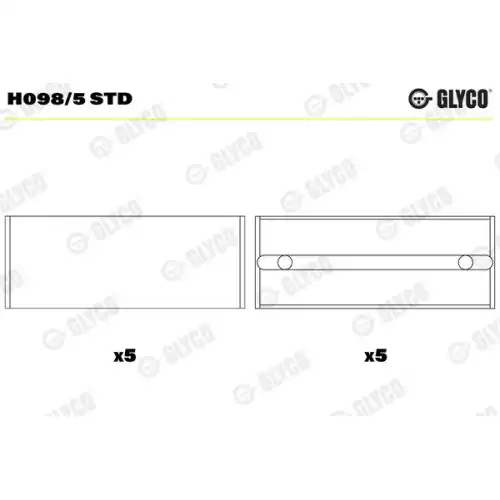 GLYCO Ana Yatak Std H098/5 STD