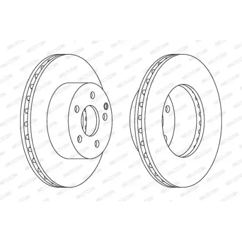 FERODO Ön Fren Diski Havalı (275 5) DDF1668