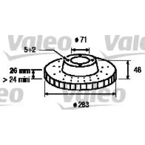 VALEO Ön Fren Diski Havalı 186702