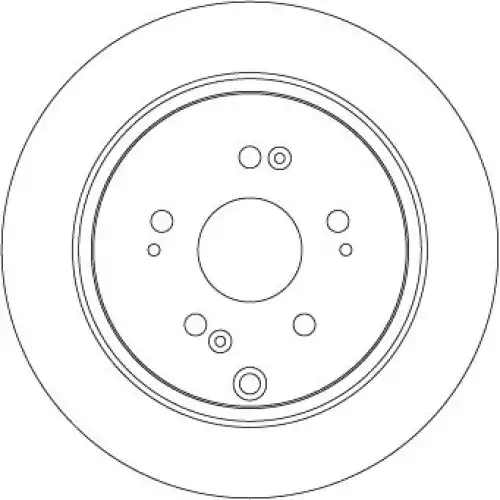 TRW Arka Fren Diski Düz DF7374