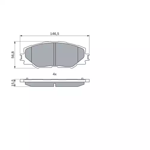 BOSCH Ön Fren Balatası Tk 0986494174