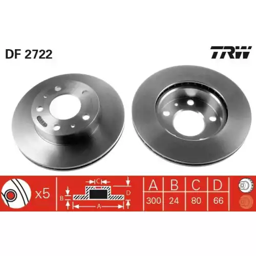 TRW Ön Fren Diski Takım DF2722