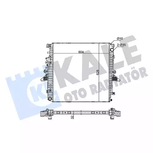 KALE Motor Su Radyatörü 350200